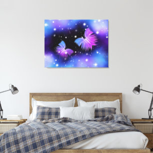 Toile Papillons de l'Imaginaire spatial Cosmique