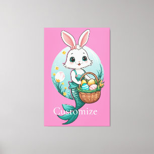 Toile Pâques Bunny Mermaid Thunder_Cove