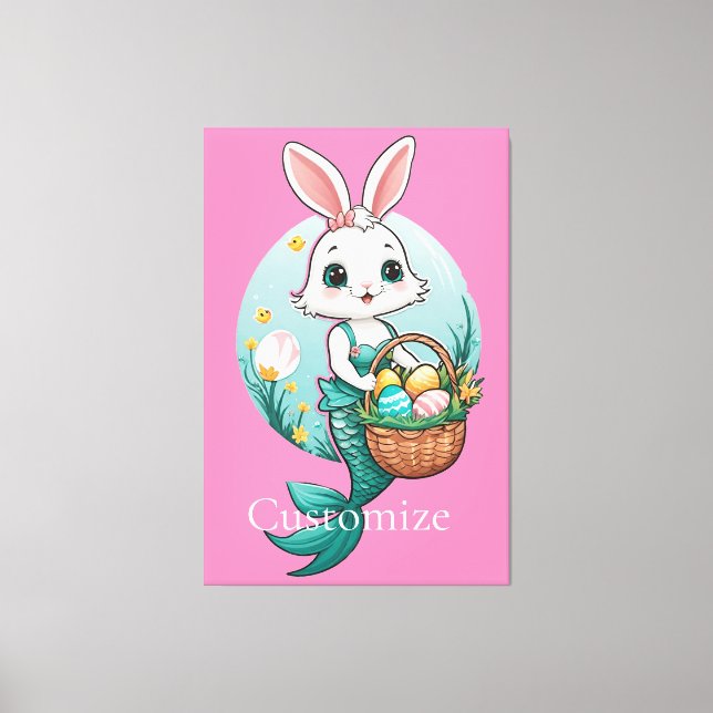 Toile Pâques Bunny Mermaid Thunder_Cove (Recto)