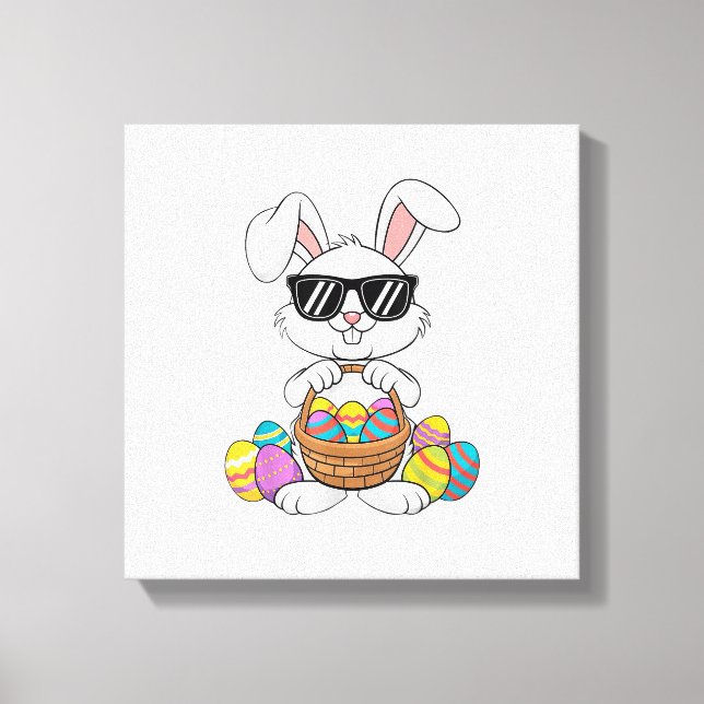 Toile Pâques Garçons Filles Enfants Tout-Petits Lapin La (Recto)