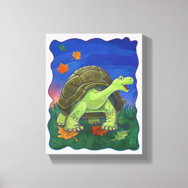 Toile Parade animale Tortue Mur Art (Recto)