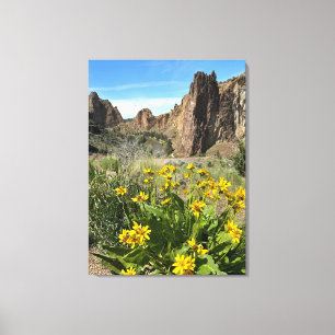 Toile Parc d'état de Smith Rock au printemps
