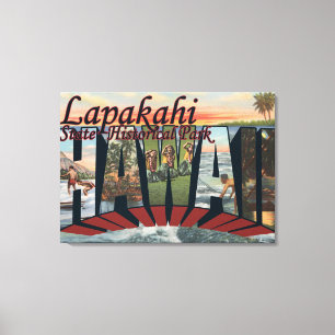 Toile Parc historique de l'État de Lapakahi, Hawaii