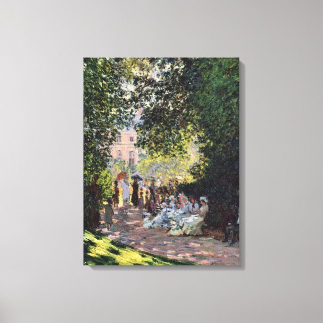 Toile Parc Monceau Monet Art Impressionnisme fin (Recto)