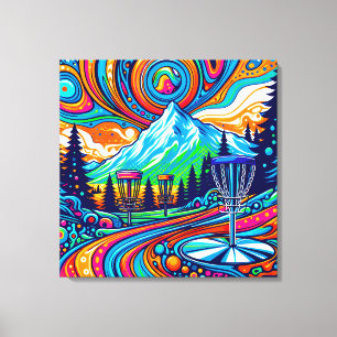 Toile Parcours de golf Psychedelic Disk