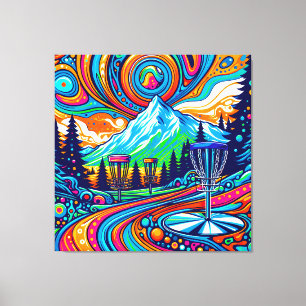 Toile Parcours de golf Psychedelic Disk