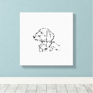 Toile Parent de chien teckel à poil dur