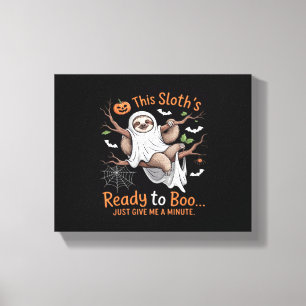 Toile Paresseux Halloween Paresseux Mignon Chauve-Souris