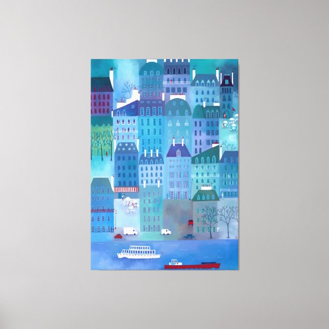 Toile Paris Blues (Recto)