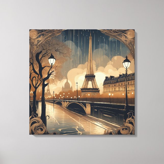 TOILE PARIS IN THE RAIN (Recto)