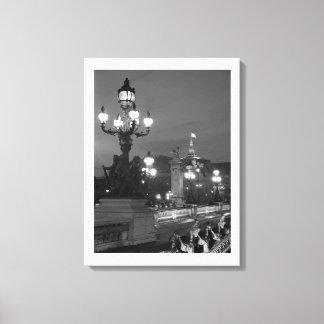 Toile Paris la nuit