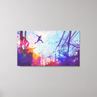 Parkour Urban Free Running Canvas Wall Art