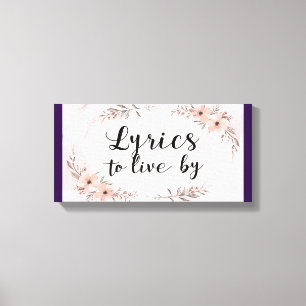 Toile Paroles à vivre