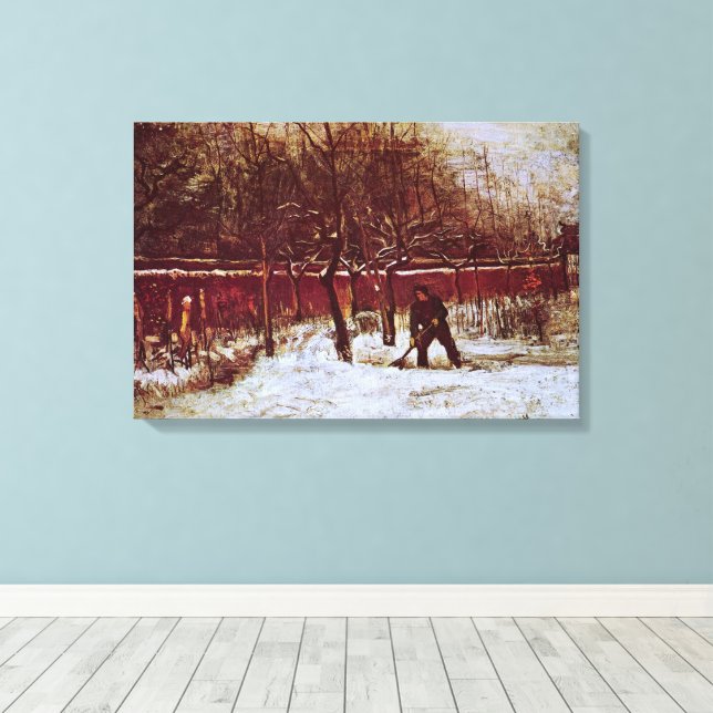 Toile Parsonage Garden à Nuenen par Vincent van Gogh (Insitu (Plancher de Bois))