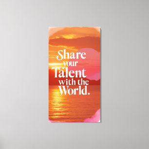 Toile Partagez Votre Talent Avec Le Monde