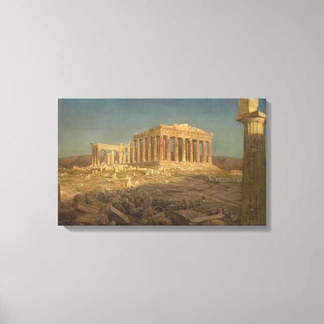 Toile Parthénon (temple grec antique, site d'Athènes) (Recto)