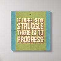 Pas de lutte Pas de progression Motivation Canvas 