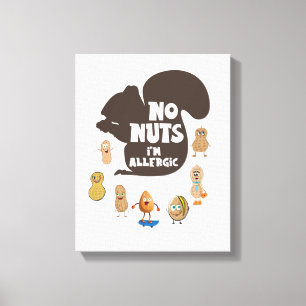 Toile Pas de noix Je suis Allergic Peanut Sensibilisatio