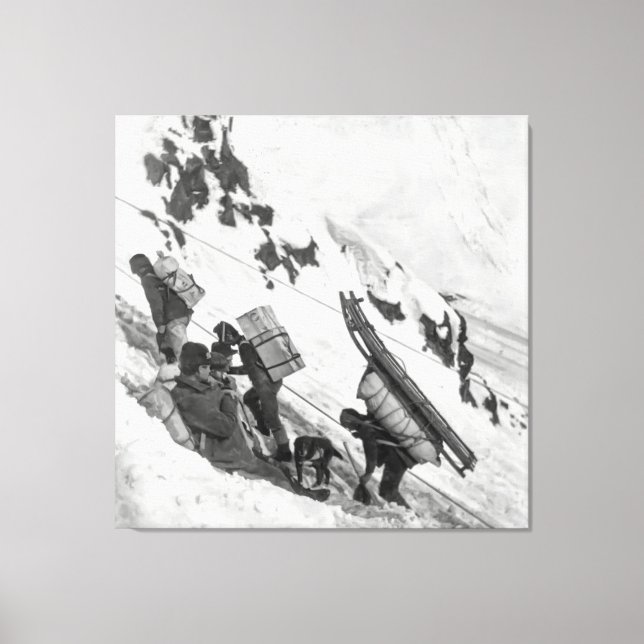 Toile Passe Chilkoot - Ruée vers l'or du Yukon 1898 (Recto)