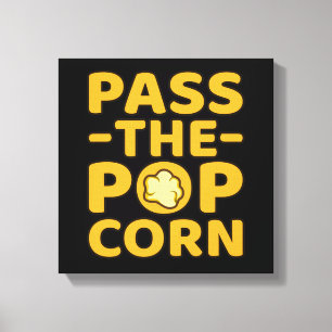 Toile Passez le Popcorn Popcorns Alimentation Aîné Gra