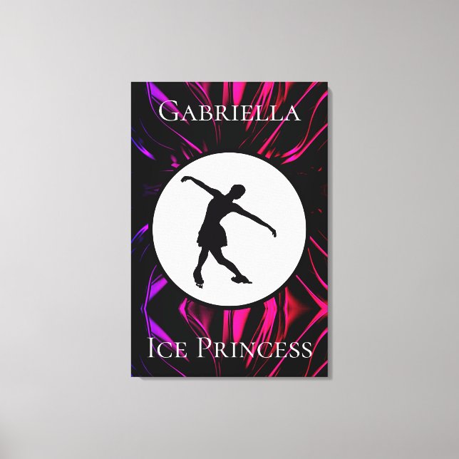 Toile Patinage artistique "Princesse de glace" Personnal (Recto)