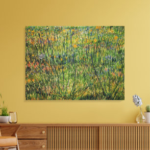 Toile Pâturage en fleurs par Vincent van Gogh