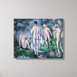 Toile Paul Cezanne - Groupe de baigneurs
