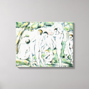 Toile Paul Cezanne les baigneurs, petit plat