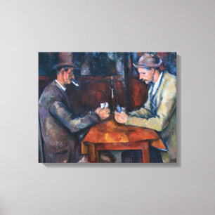 Toile Paul Cezanne - Les Joueurs De Cartes