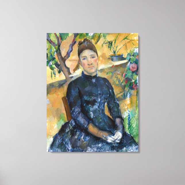 Toile Paul Cezanne Madame Cézanne au Conservatoire (Recto)