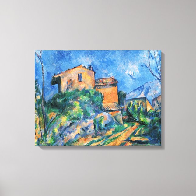 Toile Paul Cezanne "Maison Maria avec vue sur Château (Recto)