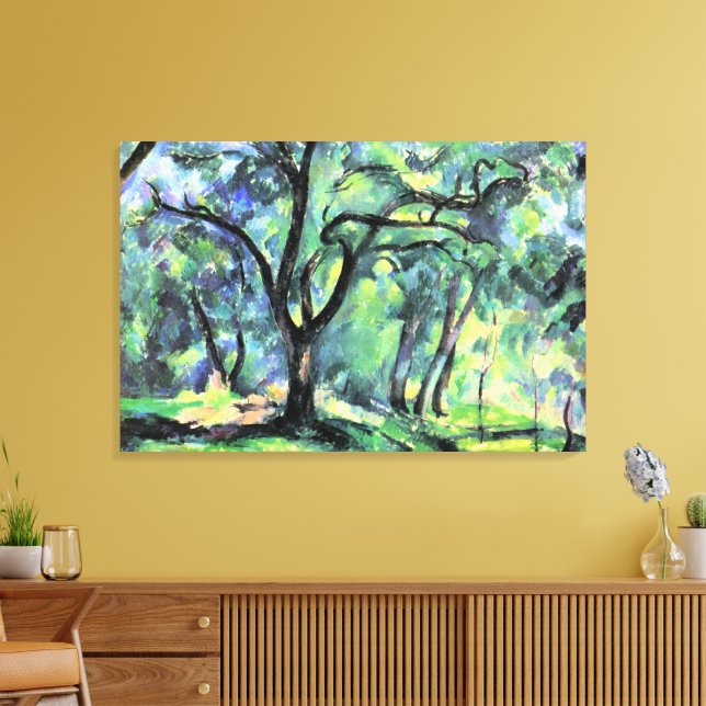 Toile Paul Cezanne painting, Forest, (Insitu(Salon))