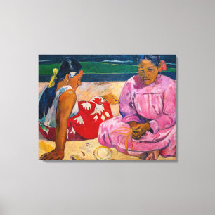 Toile Paul Gauguin - Femmes tahitiennes sur la plage