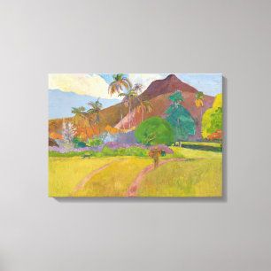 Toile Paul Gauguin - Paysage tahitien