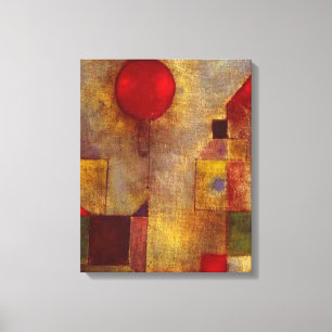 Toile Paul Klee Ballons rouges Art coloré Abstrait