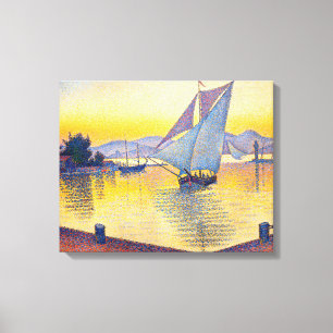 Toile Paul Signac - Le Port au coucher du soleil, Opus 2