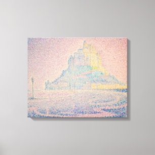 Toile Paul Signac - Mont Saint Michel Brouillard et Sole