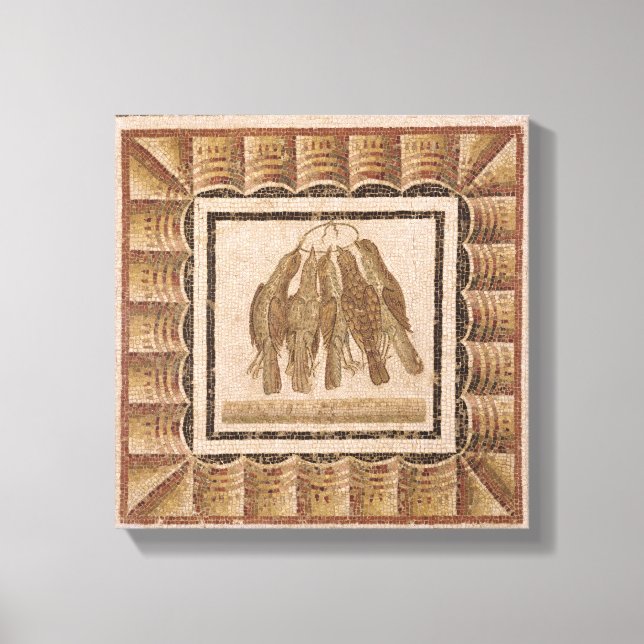 Toile Pavement représentant cinq brosses, de El-Jem (Recto)