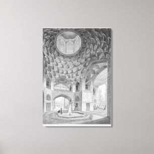 Toile Pavillon des Huit Paradis, à Ispahan, de