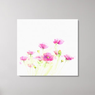 Toile Pavots peints 3 d'aquarelle