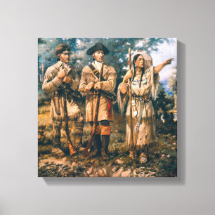Toile Paxson Vintage Lewis & Clark à Three Forks