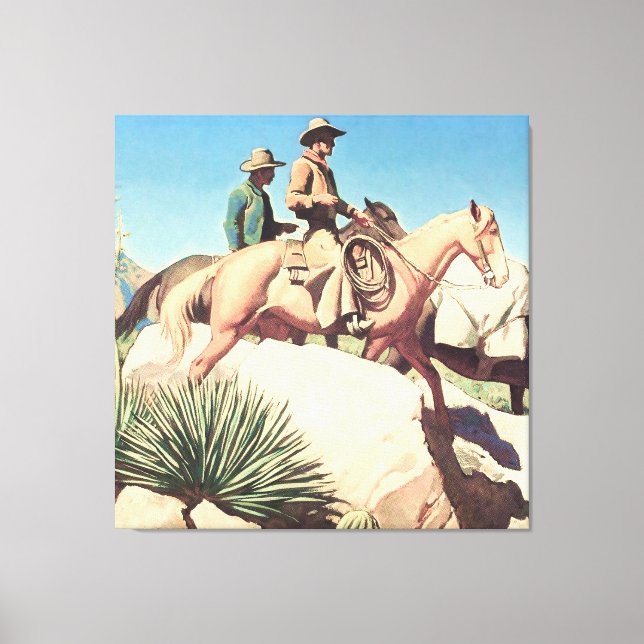 Toile "Pays de la vache" par Maynard Dixon (Recto)