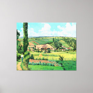 Toile Paysage aux Patis, Pontoise, célèbre peinture,