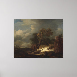 Toile Paysage avec ruines, Jacob Isaacksz. van Ruisdael