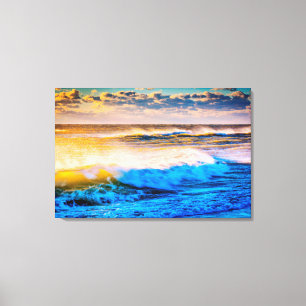 Toile Paysage côtier au lever du soleil