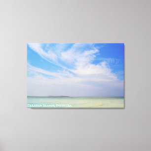Toile Paysage de côte de plage sablonneuse texturée Phot