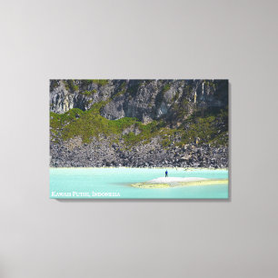 Toile Paysage de cratère Photographie de voyage Indonési