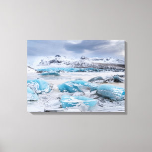 Toile Paysage de glace de glacier, Islande