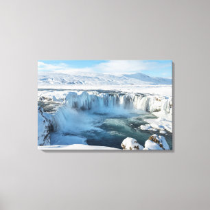 Toile Paysage de la cascade de Godafoss