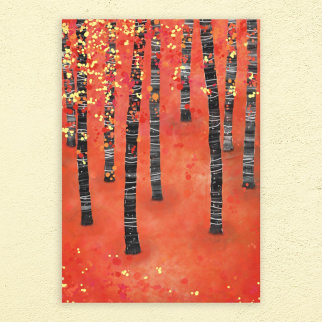 Toile Paysage de la forêt de Birch (Créateur téléchargé)